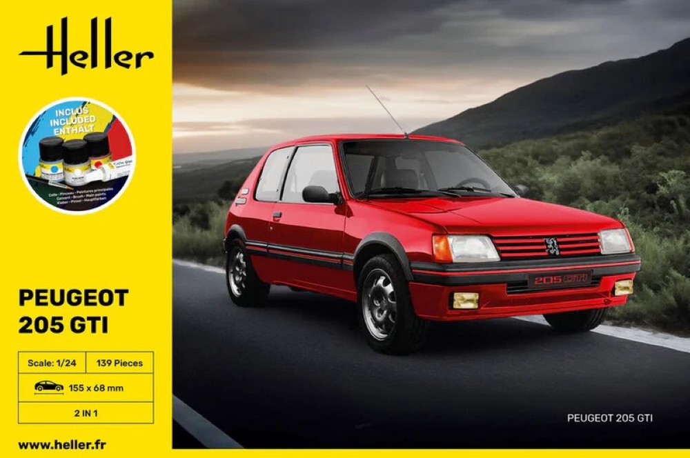 Heller Peugeot 205 GTI 1:24